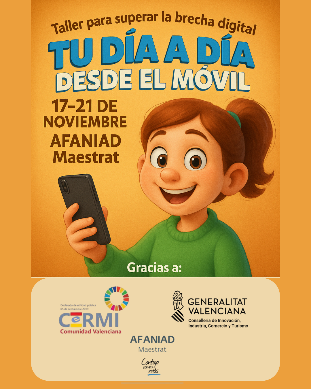 Formación para la Autonomía: El CAVI impulsa la inclusión digital con el taller “Tu día a día desde el móvil”